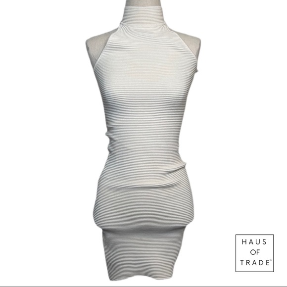 TORN White Halter Knit Dress - Picture 12 of 15